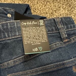 LuLaRoe Women's Blue Flare Jeans